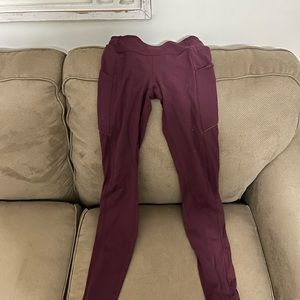 Maroon Lulu Leggings